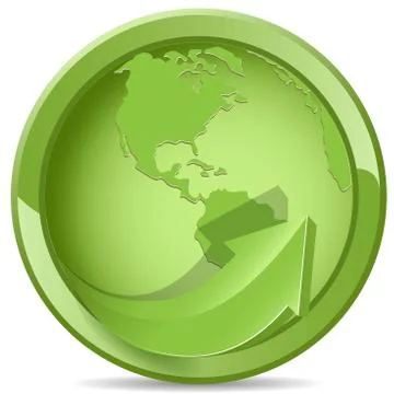 Green globe Stock Illustration