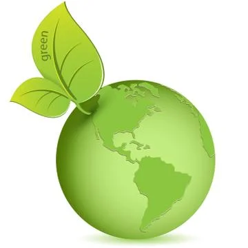 Green globe Stock Illustration