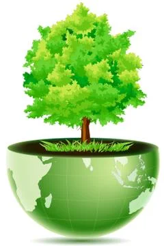 Green globe Stock-Illustration