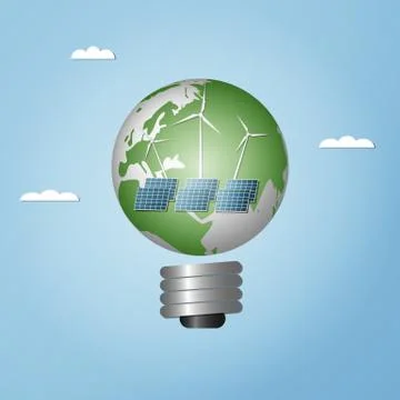 Green globe Stock Illustration