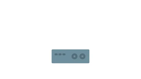 A green globe resting on a server, symbolizing global connectivity and tech.. Stock Footage 332849790