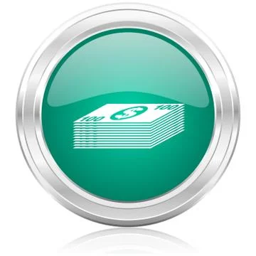 Green glossy internet icon Stock Illustration