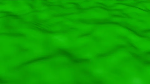 Green glossy soft surface with waves. animated abstract fabric. 3d render 스톡 동영상 125706168