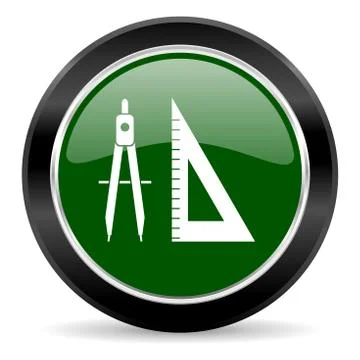 Green glossy web button Stock Illustration