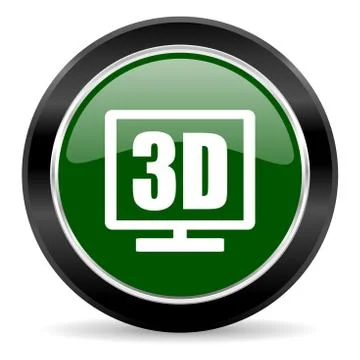 Green glossy web button Stock Illustration