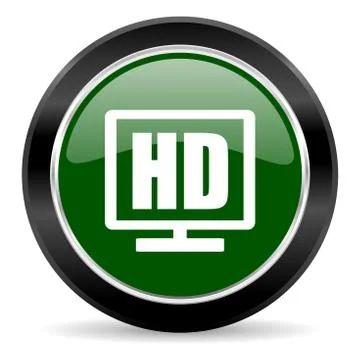 Green glossy web button Stock Illustration