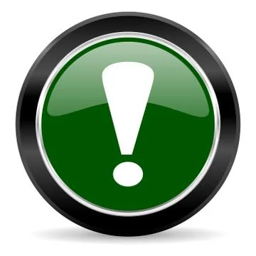 Green glossy web button Stock Illustration