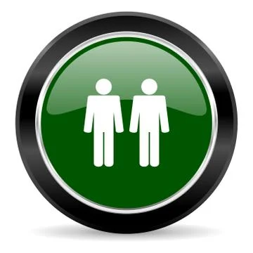 Green glossy web button Stock Illustration