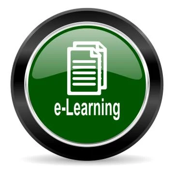 Green glossy web button Stock Illustration