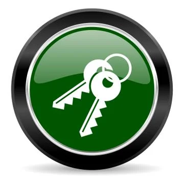 Green glossy web button Illustration