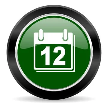 Green glossy web button Stock Illustration