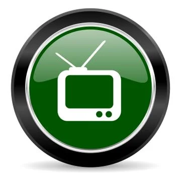 Green glossy web button Illustration