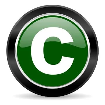 Green glossy web button Stock Illustration