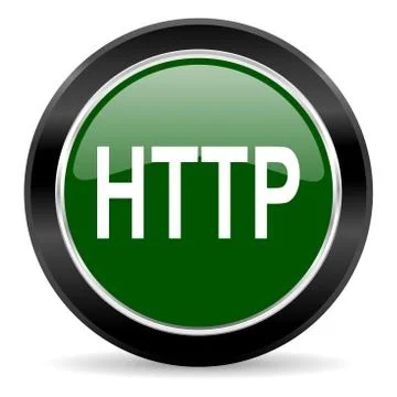 Green glossy web button Illustration