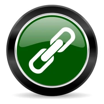 Green glossy web button Stock Illustration