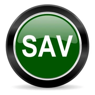 Green glossy web button Stock Illustration