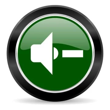 Green glossy web button Stock Illustration