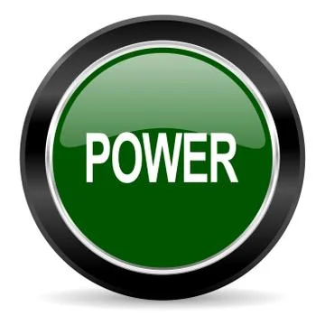 Green glossy web button Stock Illustration