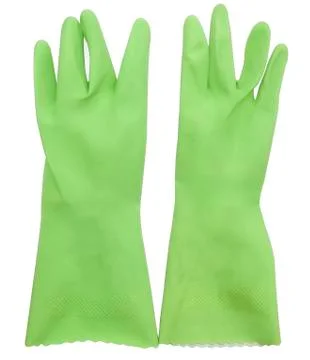 Green gloves Stock Photos