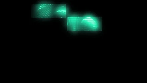 Green Glow Boxes Stock Footage 72129099