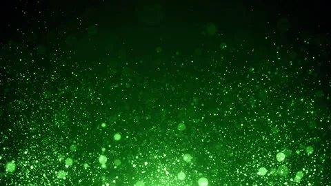 Green glow dust particles background loop, motion dynamic cinematic footage Stock Footage 327593281