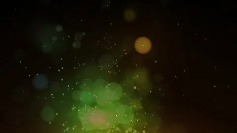 Green glow emerging triggers particles intensifying swirling in 3D animation Video stock 330058930