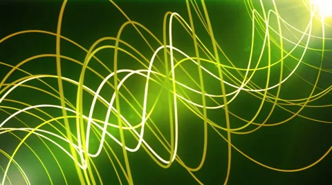 Green Glow Neon Lines Stock Footage 41035159