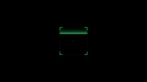 Green glow pulses softly on black background.  Stock Footage 345067597
