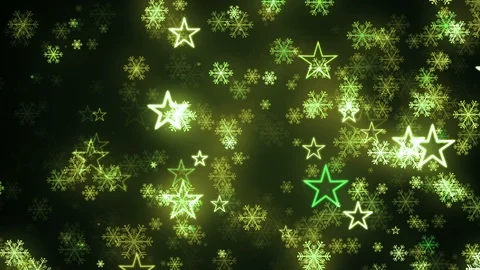 Green glow Snowfall 5 Stock Footage 120473339