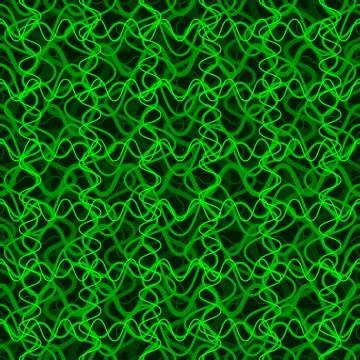 Green glow wavy dynamic pattern. Cover design template Stockillustratie