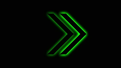 Futuristic Glowing Neon Arrows Animation On Green Screen Background. Neon  Arrows Blinking Arrows Direction, Neon Arrow Sign Animation, Animation Of  Arrow Blinking On Green Screen Background 24660116 Stock Video at Vecteezy