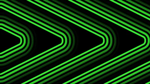 Green glowing arrows pattern animation. Stock Footage 315631078