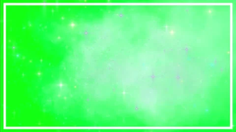 Green glowing background with sparkling particles Video stock 338221825