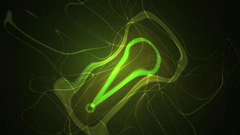 Green glowing bacteria under microscope. Stock Footage 337475570