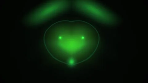 Green glowing cell structures under microscope. Stock Footage 336701729