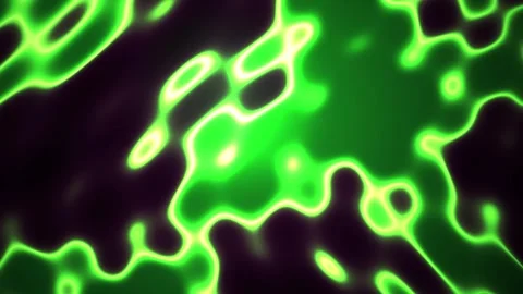 Green Glowing Cellular Plasma Abstract Background with Vibrant Fluid Motion.. Stock Footage 343714432