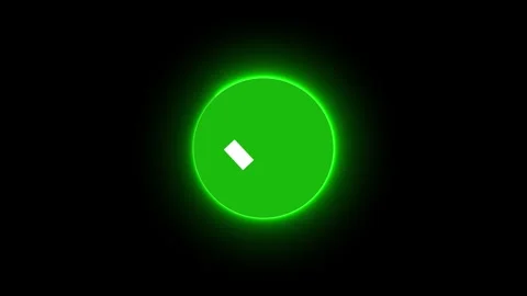 Green glowing check mark icon animation. Stockbeeldmateriaal 331897805