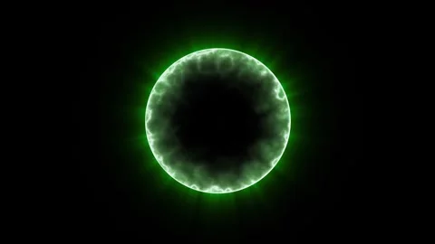 A green glowing circle. Motion Graphic Background Design Video stock 276594149