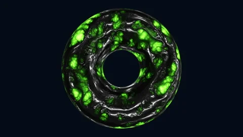 Green glowing circular object 動画素材 275596470