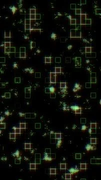 Green glowing cyber grid pattern background 스톡 일러스트