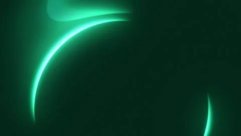 Green glowing distorted circle light leaks abstract background Stock Footage 337653940