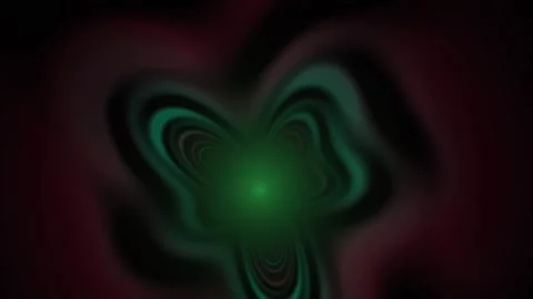 Green glowing fractal design element. Stock Footage 340031928