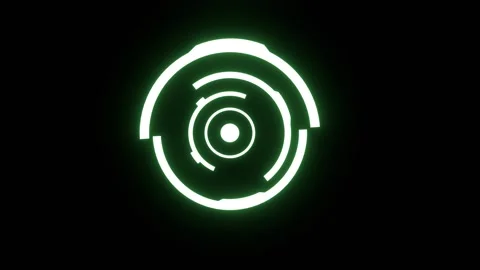 Green glowing hologram effect Video stock 241685587