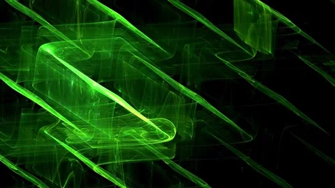 Green Glowing Laser Grid Lines Motion Видео 348863588