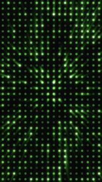Green glowing LED dot matrix tech grid background Stock-Illustration