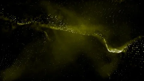 Green glowing light stray in space! HD motion background Stock Footage 81473574