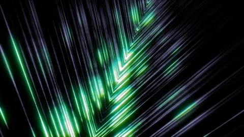 Green glowing lines at an angle, abstract technology Stock Footage 254974568