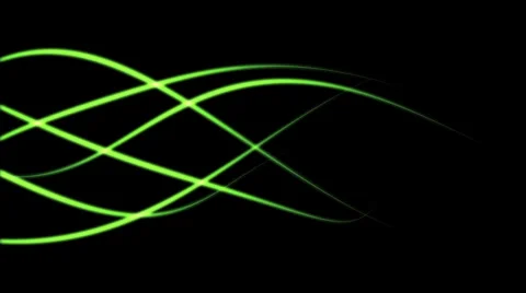 Green glowing lines background - seamless (FULL HD) Video stock 37087995