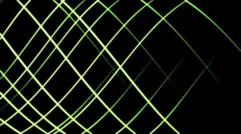 Green glowing lines create dynamic net - seamless loop (FULL HD) Stockbeeldmateriaal 37099384