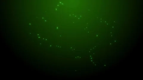 Green glowing lines creating a chip scheme from the computer motherboard on the Stock Footage 101205558